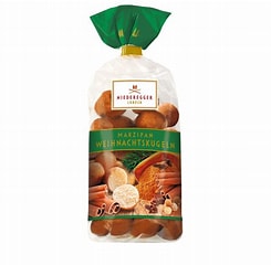 Niederegger Marzipan Weihnachts Kugeln 5.2oz